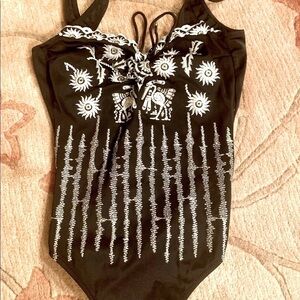 Gottex Embroidered Swimsuit,Unique Design, 6